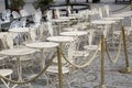 Cafe Table and Chairs, KingÃ¢â¬â¢s Garden, Stockholm Royalty Free Stock Photo